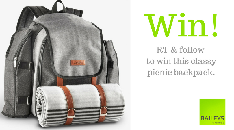 BaileysPartners's tweet image. #WIN just ► #FOLLOW &amp;amp; #RT 
for a chance to get set for Summer with this picnic backpack 
#adventure #explore @EnglandHour @NorthWestHour
