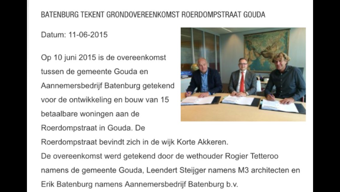 Gave nieuwbouwwoningen aan Roerdompstraat, Korte Akkeren <a href="/GemeenteGouda/">Gemeente Gouda</a> <a href="/BatenburgBouw/">BatenburgBouw</a> facebook.com/rogier.tettero…