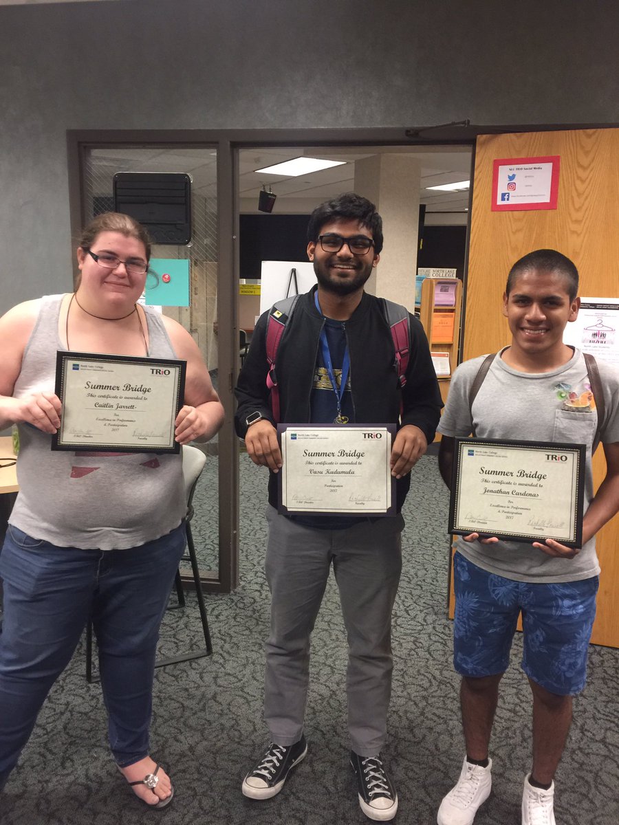 detratriount's tweet photo. Congrats to Summer Bridge students for completing their 1st semester!@northlakenow #ready4college #nlcsummerbridge #hardworkpaysoff https://t.co/xGjr8khzwF