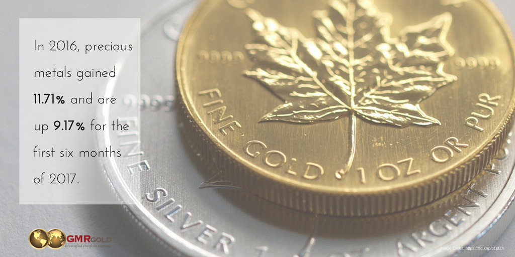 asggold's tweet photo. Up 11.71% in 2016 and 9.17% through the first half of 2017 = we'll take it! 💰 #preciousmetals #investingold #investinsilver #coins https://t.co/iLSuprvqAB