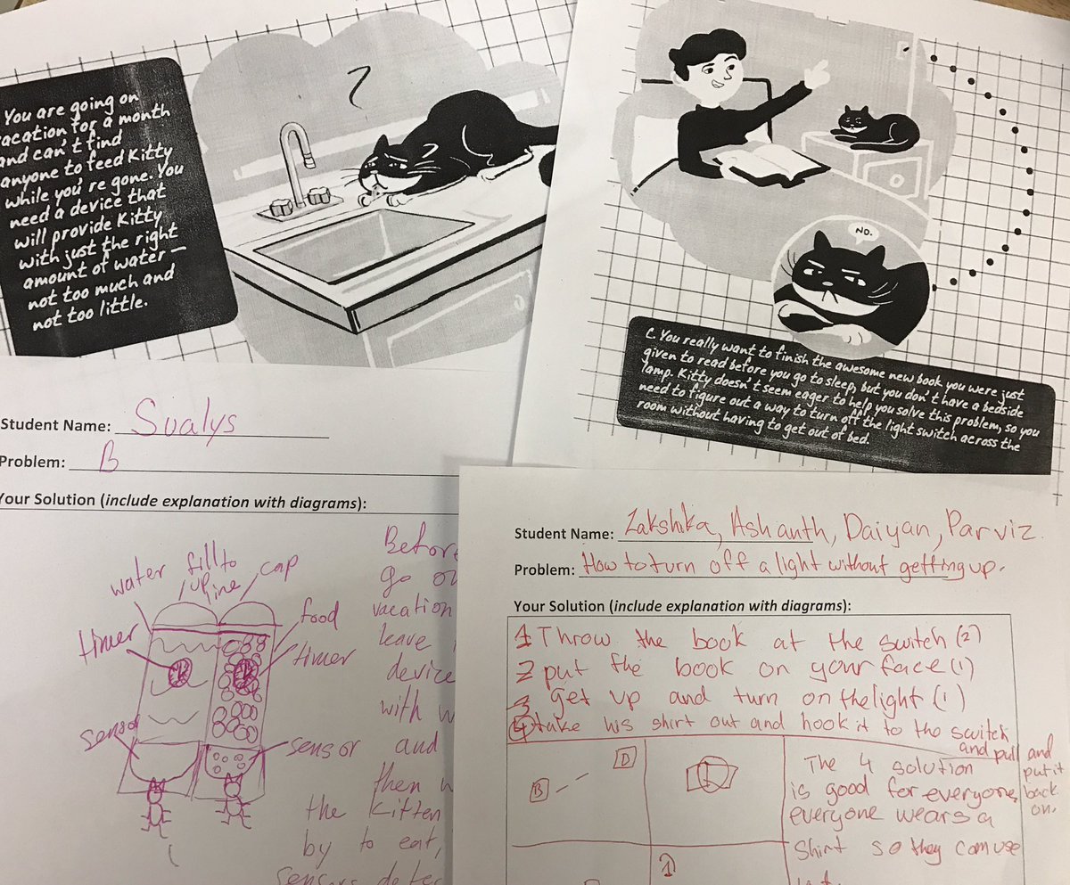 JHuynhTDSB's tweet photo. Today @BLISSCARMAN #SummerTDSB ss tackle various problems by using creative problem-solving skills &amp; the Engineering Design Process! #STEM https://t.co/PS3mLjO2sG
