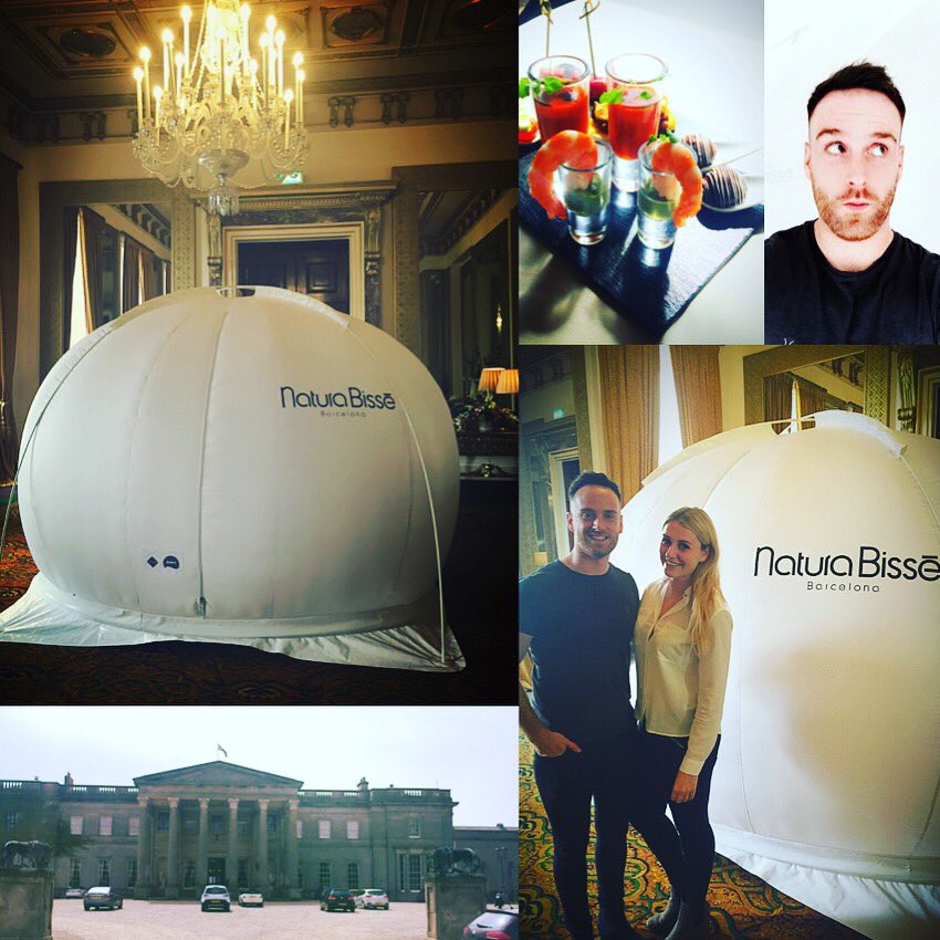 mattbaileymedia's tweet photo. Brilliant night @WynyardHall trying out the 3D Collagen Shock in the @NaturaBisse_Int air bubble. Amazing setting, unreal treatment 😊 https://t.co/PupChLOlhW