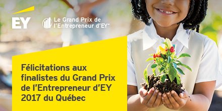 EYCanada's tweet photo. Félicitations aux finalistes du #GPE d’EY 2017 du Québec! Voici la liste complète pour le #GPEQuébec : https://t.co/r0OvY0cFdl https://t.co/YEM9TaKdDt