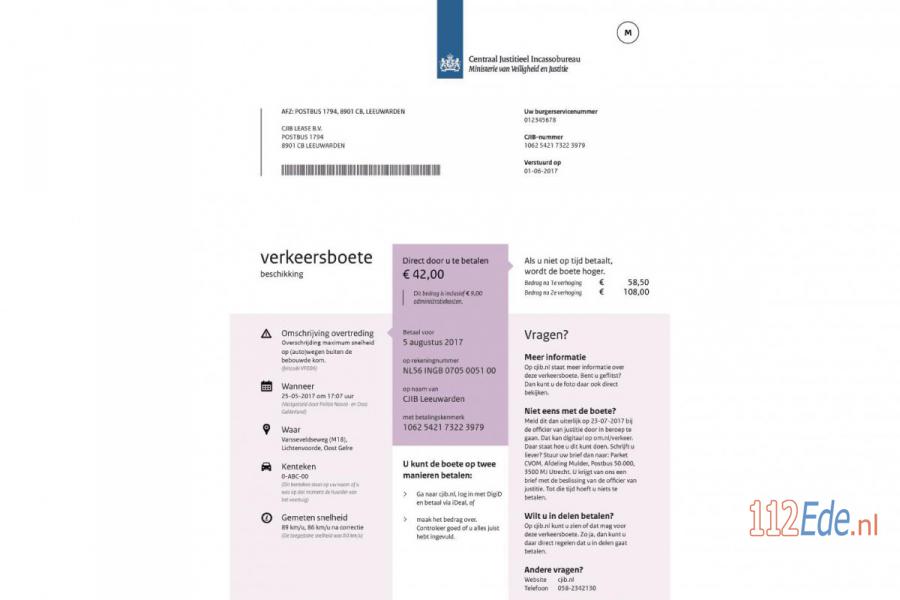 Een nieuw uiterlijk voor de verkeersboete 112.press/PSj2cv #112Nieuws https://t.co/Dir621Ls20