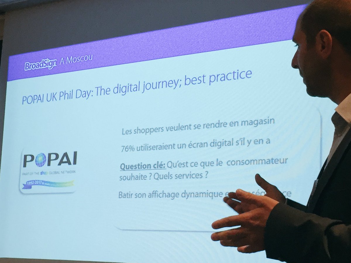 Activscreen's tweet photo. Retours sur la #RussianRetailWeek "Les shoppers Russes veulent se rendre en magasin " #afterwork @DMAFrance #digitalsignage https://t.co/bCX6gm36vz
