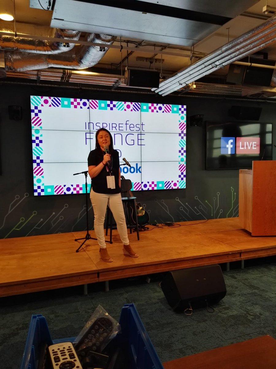 And now for some #Inspirefest Fringe fun at Facebook's Dublin HQ, with Majella welcoming us 😄 https://t.co/jyd8l5MO53