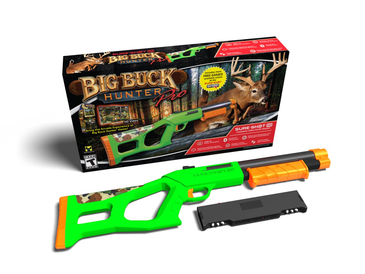 ceweekny's tweet photo. Calling all gamers! @SureShotHD Video Game System brings the #1 Arcade shooter Big Buck Hunter into your home. See it at #CEWeekNY + #ggNY17 https://t.co/8G6ao3Qv7M