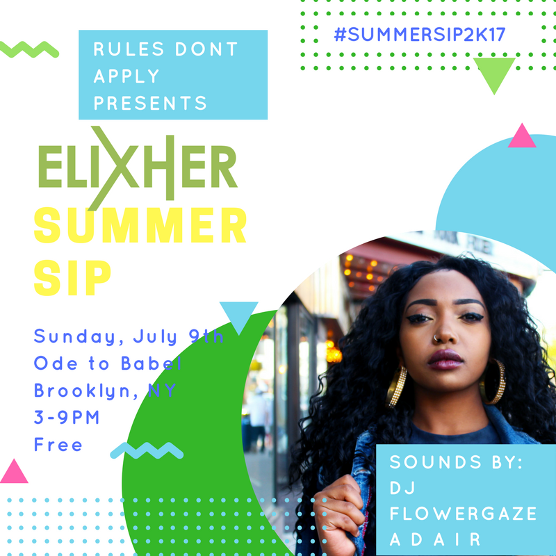 ELIXHERMagazine's tweet photo. Tag your #qtwoc friends in the NYC area because Sunday, July 9th at Ode to Babel we're partying all day long! #SummerSip2K17 https://t.co/oaysEZ7j9D
