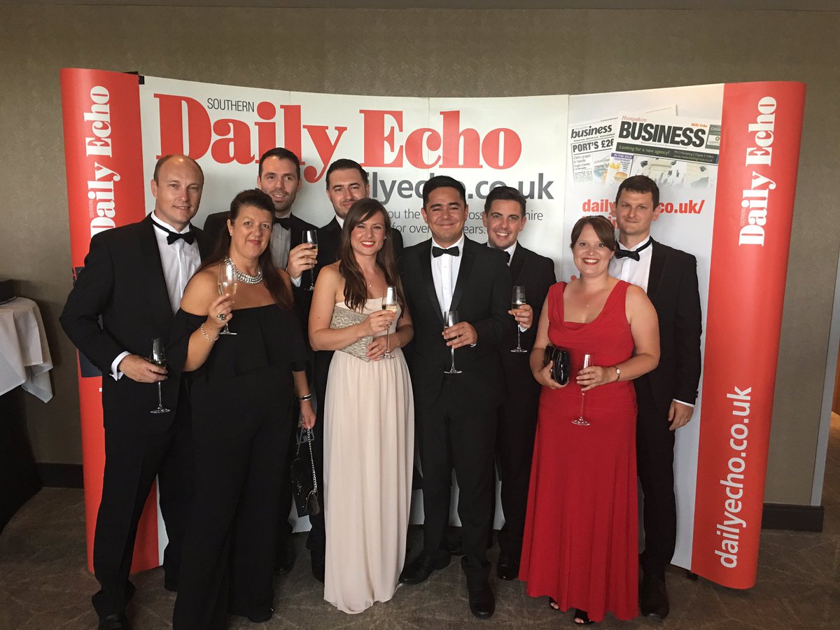TMCS_James's tweet photo. Team @TaylorMadeCS #bizawards @dailyecho https://t.co/nXSYz7TqCu