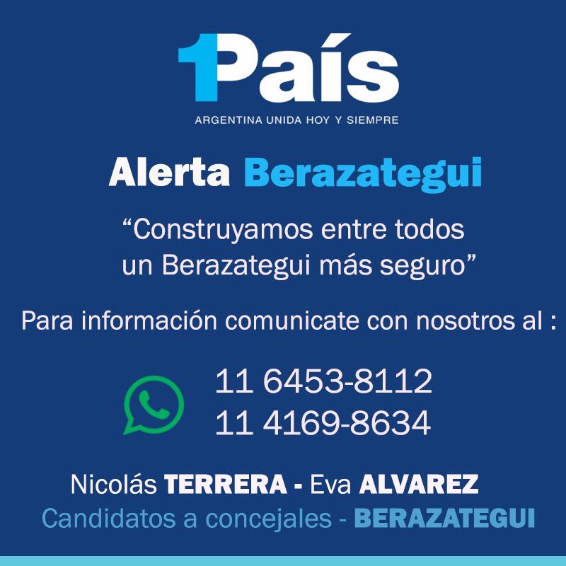 nicoterrera's tweet photo. En #Berazategui no prometemos...REALIZAMOS!Con #AlertaBerazategui respondemos al pedido d todos los vecinos: tener #Seguridad @SergioMassa https://t.co/0n8gQuM4tH