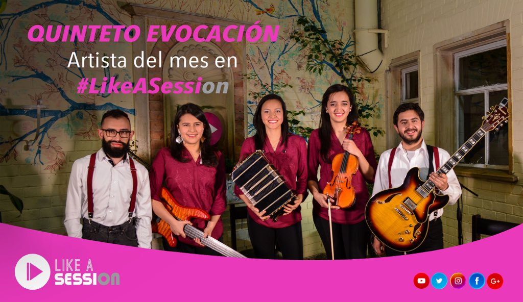 LikeASessionCol's tweet photo. A ritmo de tango llega QUINTETO EVOCACIÓN, nuestro artista del mes en #LikeASession. Pronto su sesión en vivo en nuestro canál. #TV #música https://t.co/n3T4hBiJi2
