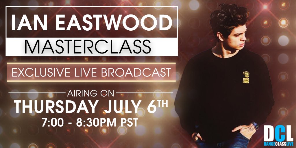 DanceClassLive's tweet image. WATCH Ian Eastwood's #Masterclass airing LIVE TONIGHT at 7PM PST. danceclasslive.tv/ianeastwood // Enter code: IAN when you sign up! ‼️📽️💯
