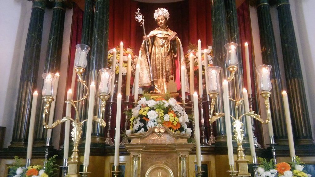 Damos la enhorabuena a nuestro @GrupoJoven_DNJ que ha participado en el montaje del altar a Nuestro Bendito Patrón san Benito Abad.