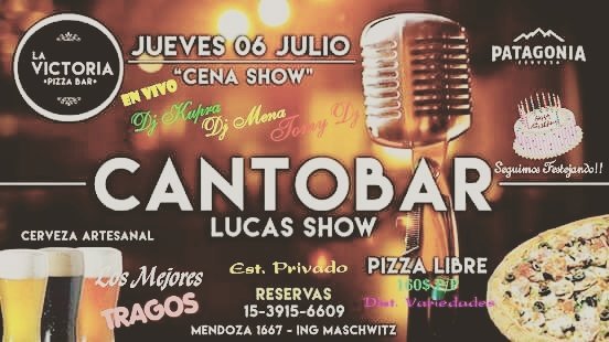 javycapo22's tweet photo. "HOY" Jueves 6 de Julio te invitamos a ser parte de las Nuevas Noches de Maswichtz Victoria RestoBar
 MENDOZA 1667 / ING MASCHWITZ / ESCOBAR https://t.co/DbUnXprAhx