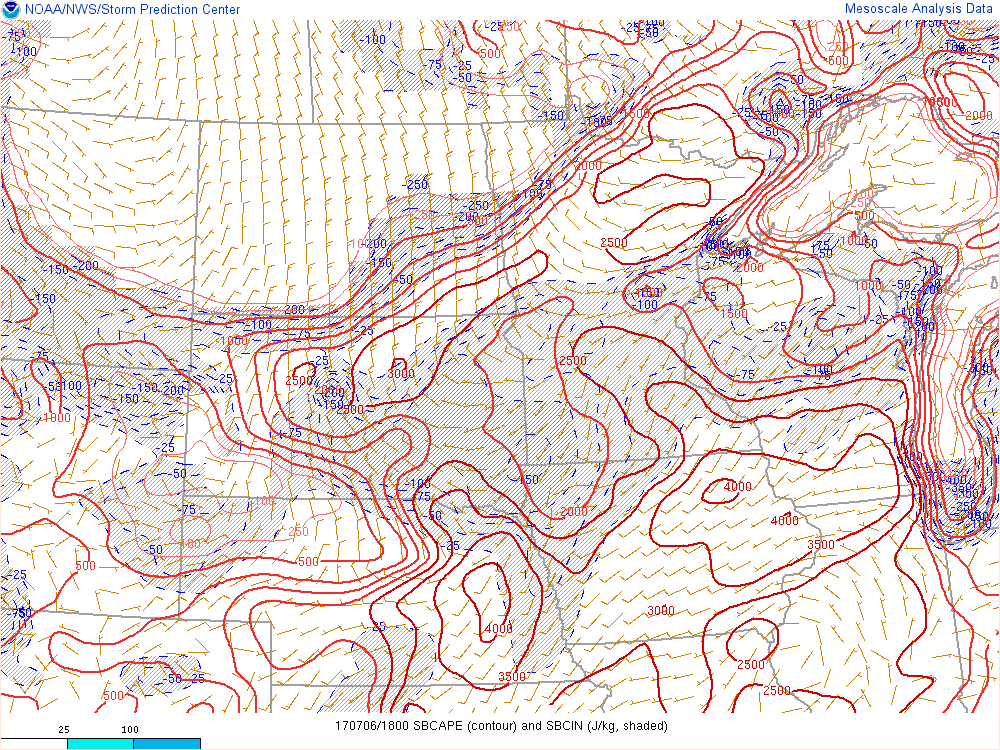 Mark_Baden's tweet photo. This is a lot of CAPE for our area, but severe storms can not live on CAPE alone. #LowShear #HighCape https://t.co/jVAPJUNcFC