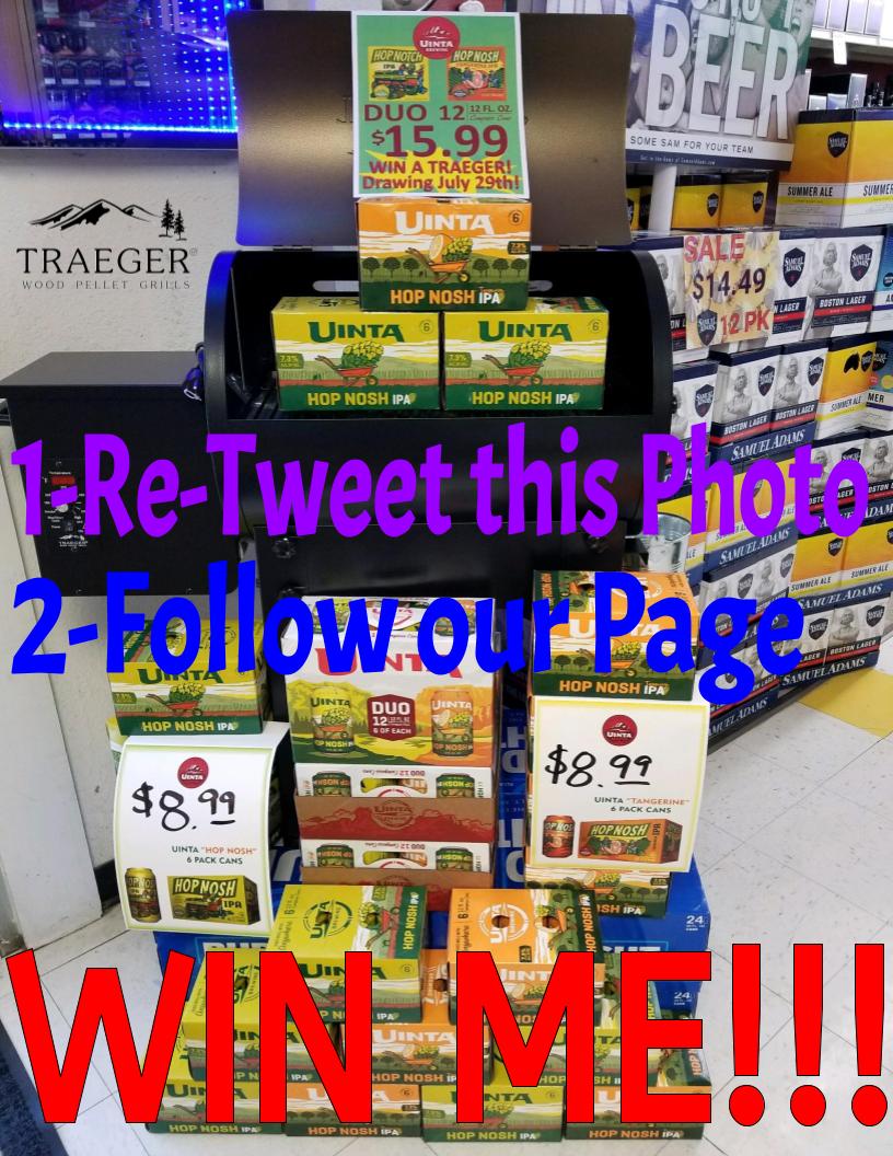 Its Giveaway Time! RT this Photo and Follow our Page for a chance to win this Traeger Grill! Winner will be announced July 29th!