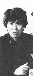 Rika Suzuki: Highly influential writer and designer. Credits include J.B. Harold Murder Club, Hotel Dusk, and many others. (Pictured in '87)