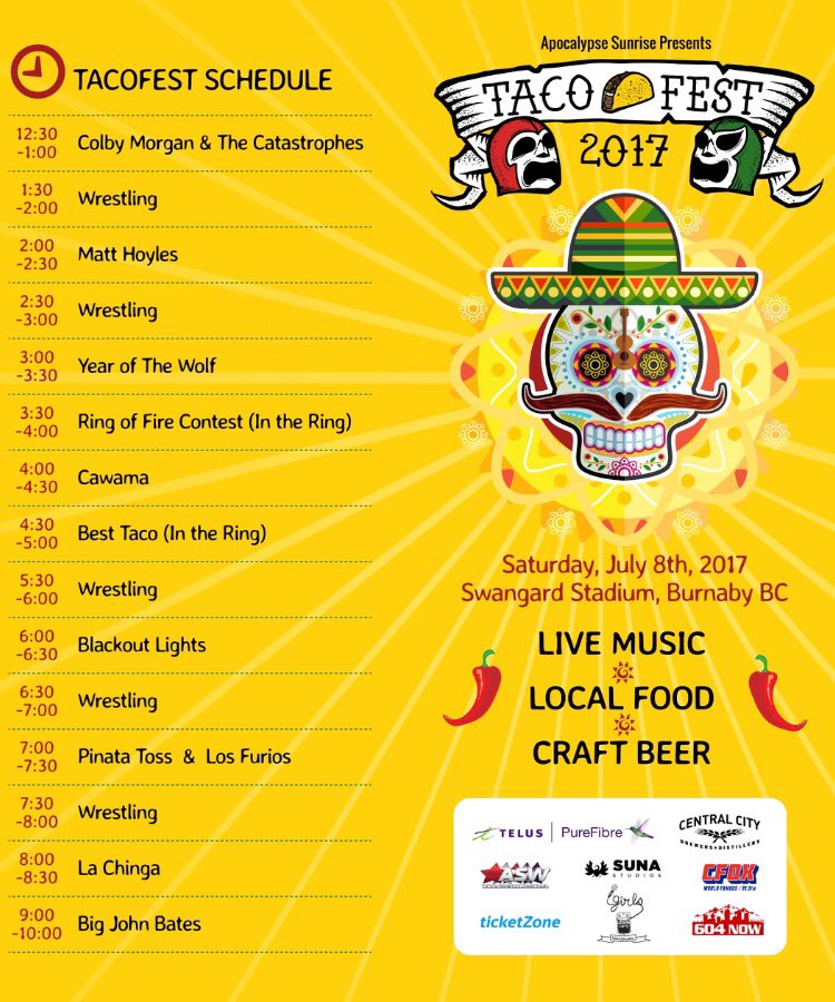 Looking forward to Taco Fest this Saturday🌮
Here is our site map with vendors and event schedule for everyone.
facebook.com/events/2033347…