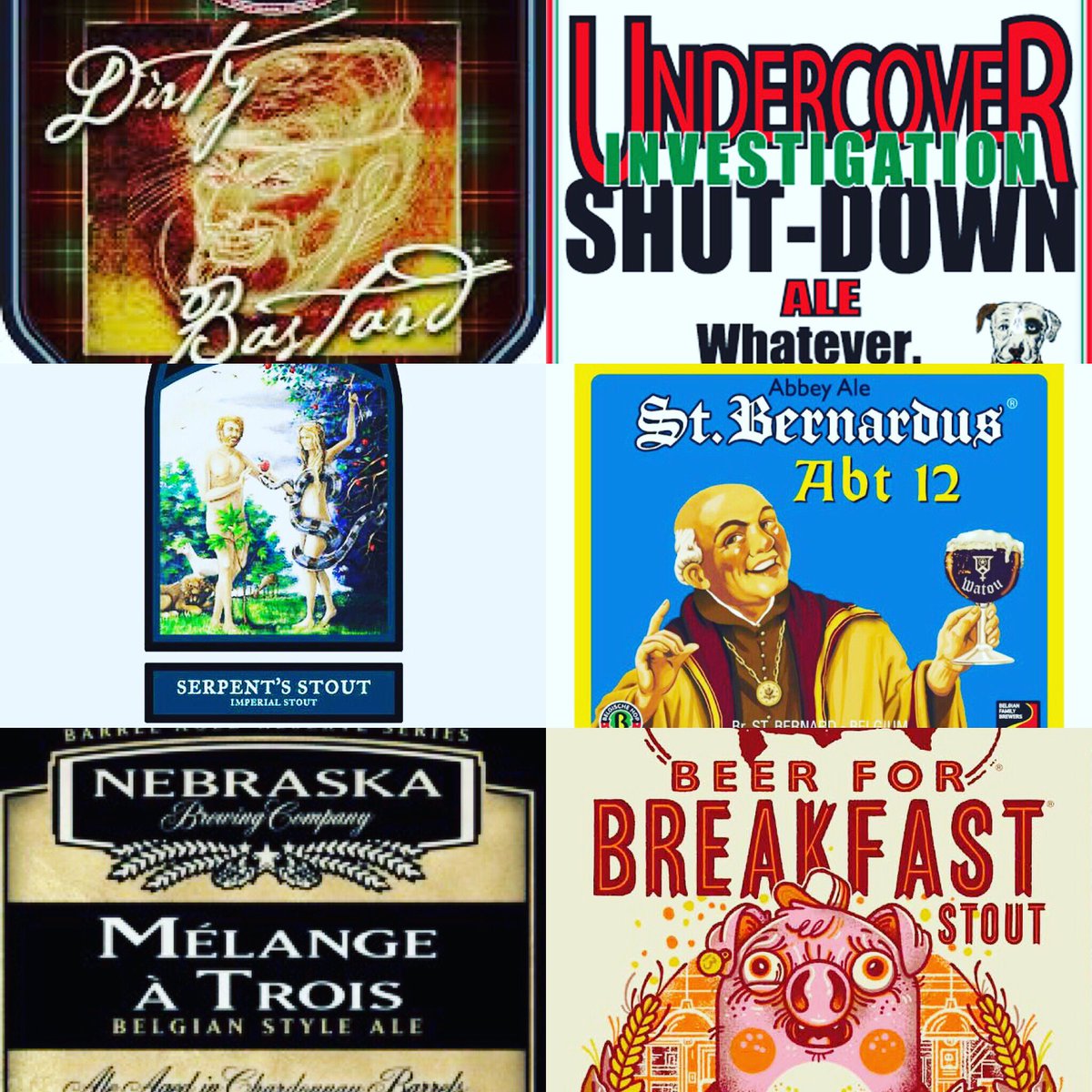 TheIronMonkey's tweet photo. $10 #beeflight : @dogfishhead , @lostabbey , @nebraskabrewing , st. Bernardus abt12, @lagunitasbeer , @foundersbrewing #jerseycity #beergeek https://t.co/AXRVIeVDvM
