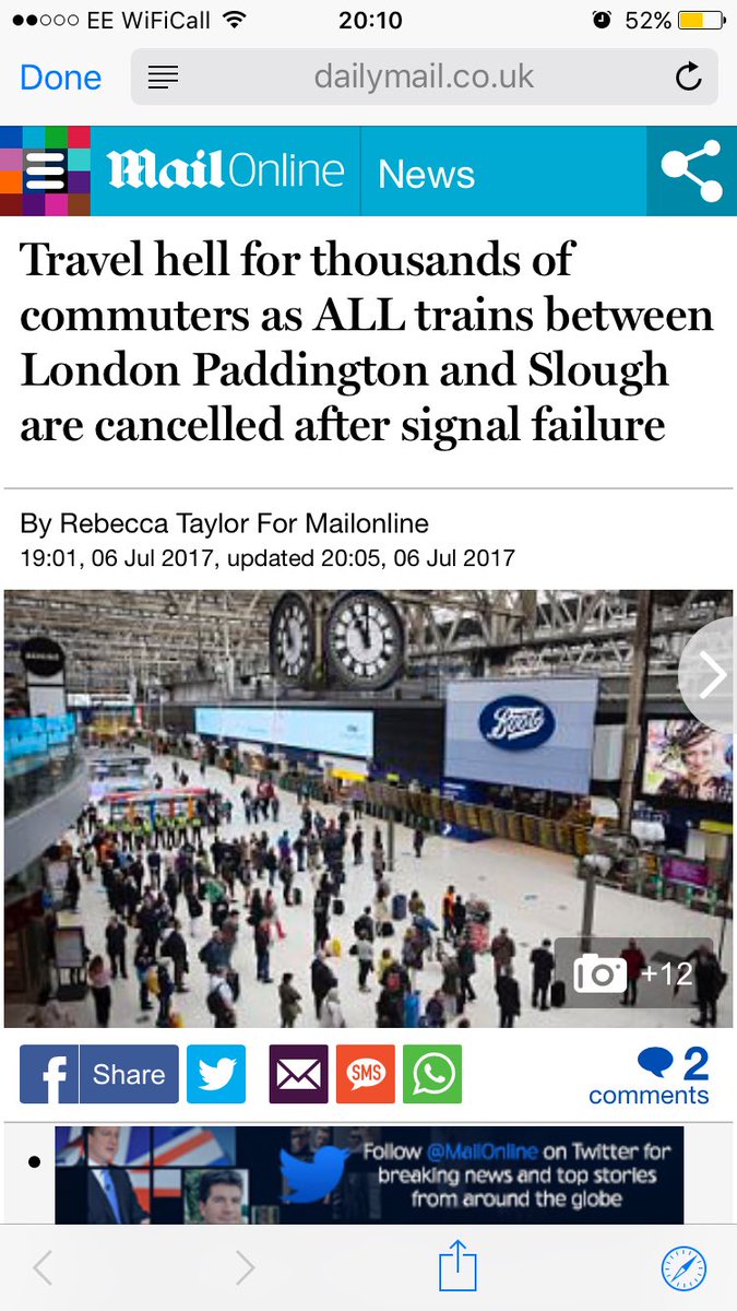 CallMeEefah's tweet image. Yo @MailOnline that&apos;s a photo of #Waterloo and not #Paddington. #LazyReporting #DailyFail