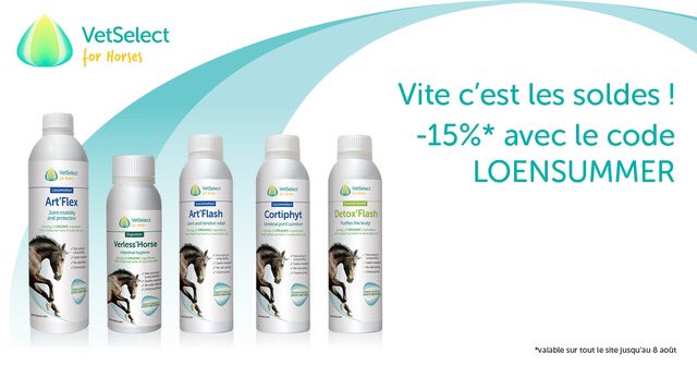 VetSelectHorse's tweet photo. #SoldesLoën | Ne ratez pas les soldes chez @VetSelectHorse ! Réduction de 15% sur https://t.co/ChG8IuXsgO avec le code LOENSUMMER🎁 https://t.co/SLTCQ7aDf3