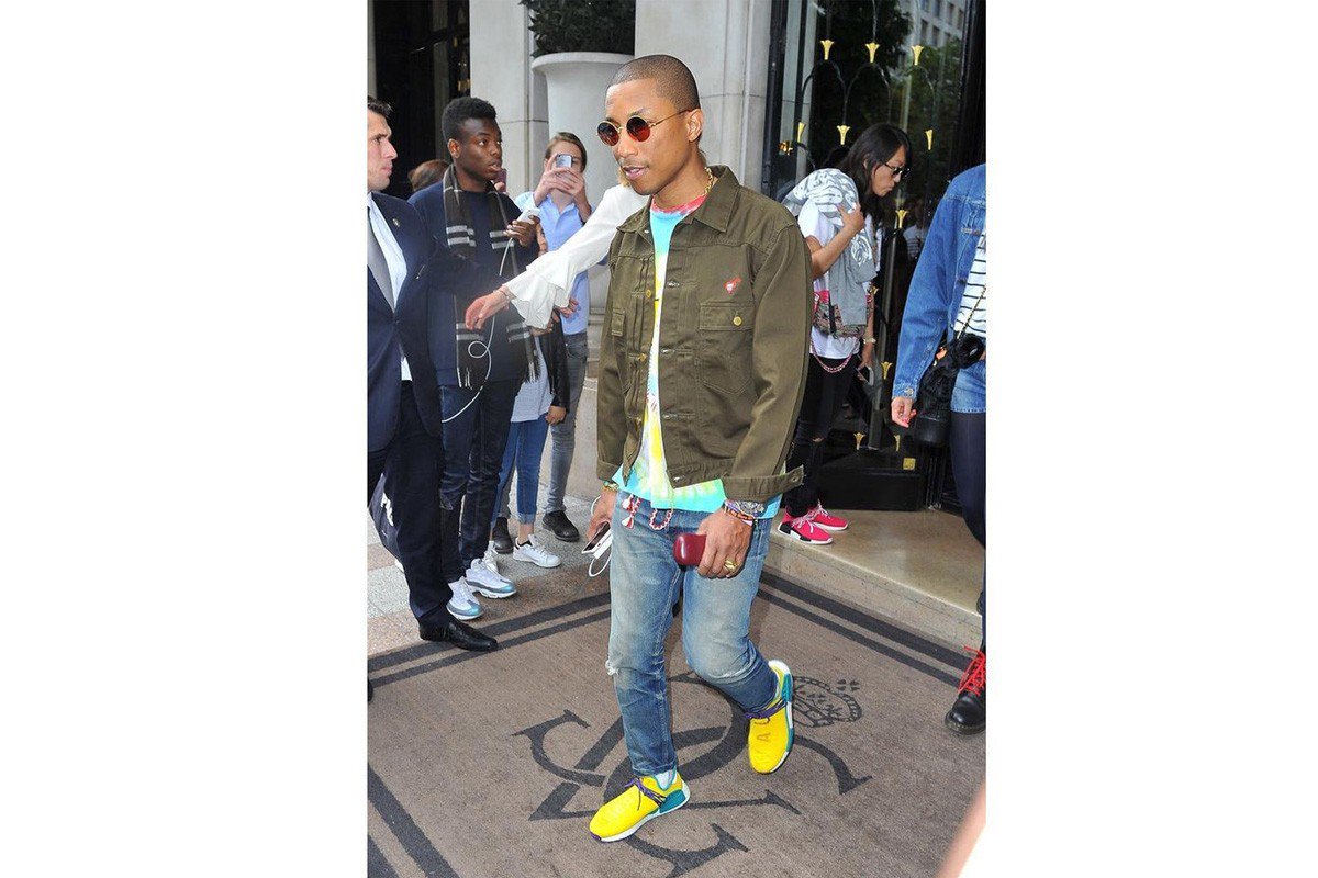 pharrell wearing nmd