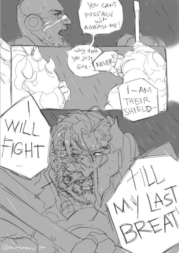 As long as someone needs him, it's enough to keep him going. #doomfist #reinhardt #sincerelyareinhardtmain