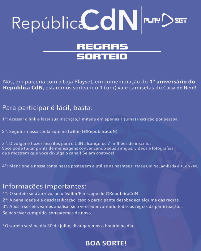 República Coisa de Nerd (@RepublicaCdN) / X
