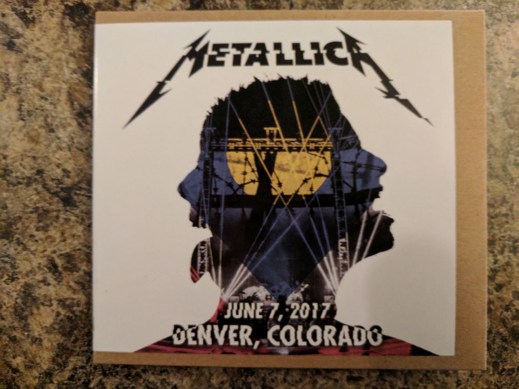 Louishill3580's tweet photo. #Metallica #MetinDenver concert recording finally arrived. https://t.co/W4quBwXM8v