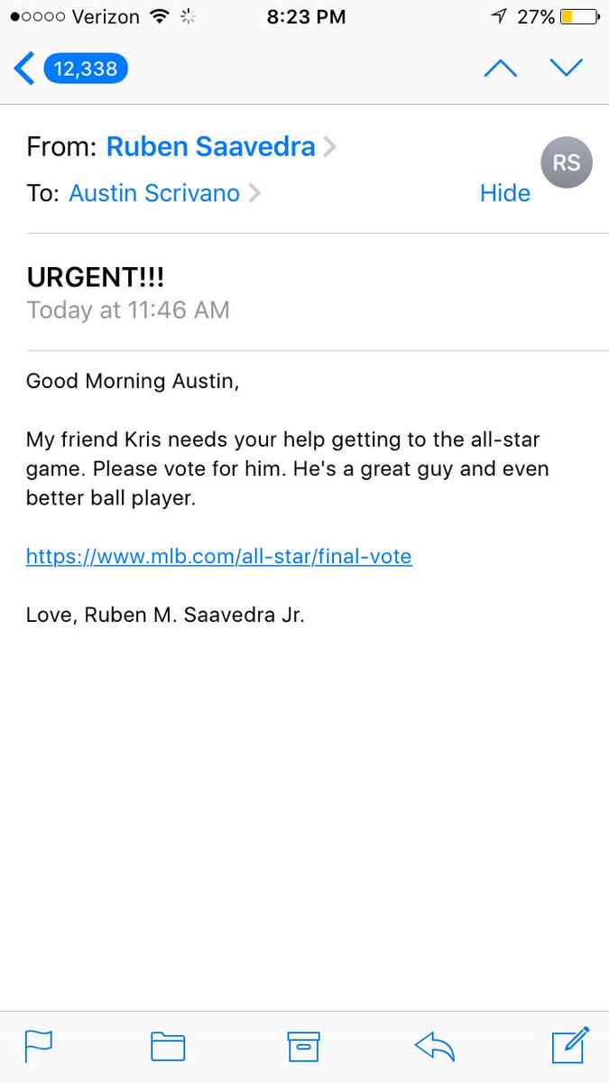 ausfinscrivano's tweet photo. Got some spam email today @SaavySaav #VOTEBOUR https://t.co/4NjSC1o7Zp