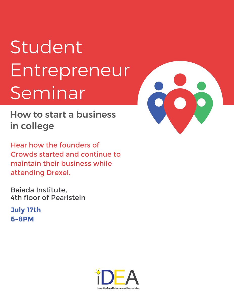 Crowds's tweet photo. Join us on the 17th for our Seminar with @TheCloseSchool Learn about the app and get tips on running a business in college! https://t.co/RUic9xaQsp