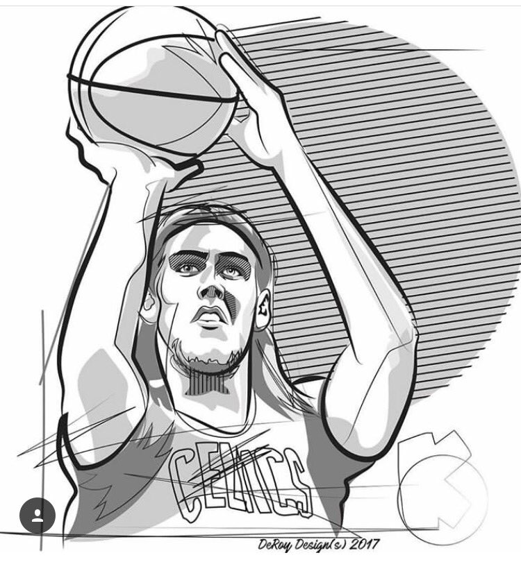 TheBigOlCatFish's tweet photo. Good luck @KellyOlynyk I was a fan man! #thebounceisreal #celtics #deroydesigns https://t.co/n2Y1tXGpoR