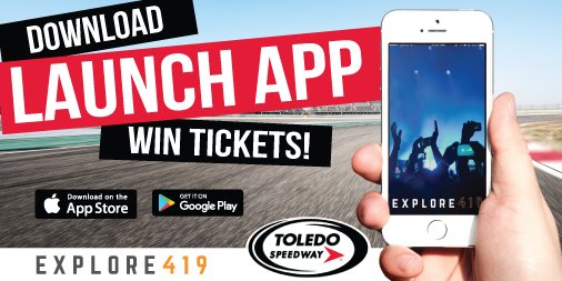 Explore419's tweet image. We have Toledo Speedway Season passes.
Winning is simple. 
Just download the App. 
Click on any ad
Enter your name
and wait to win!