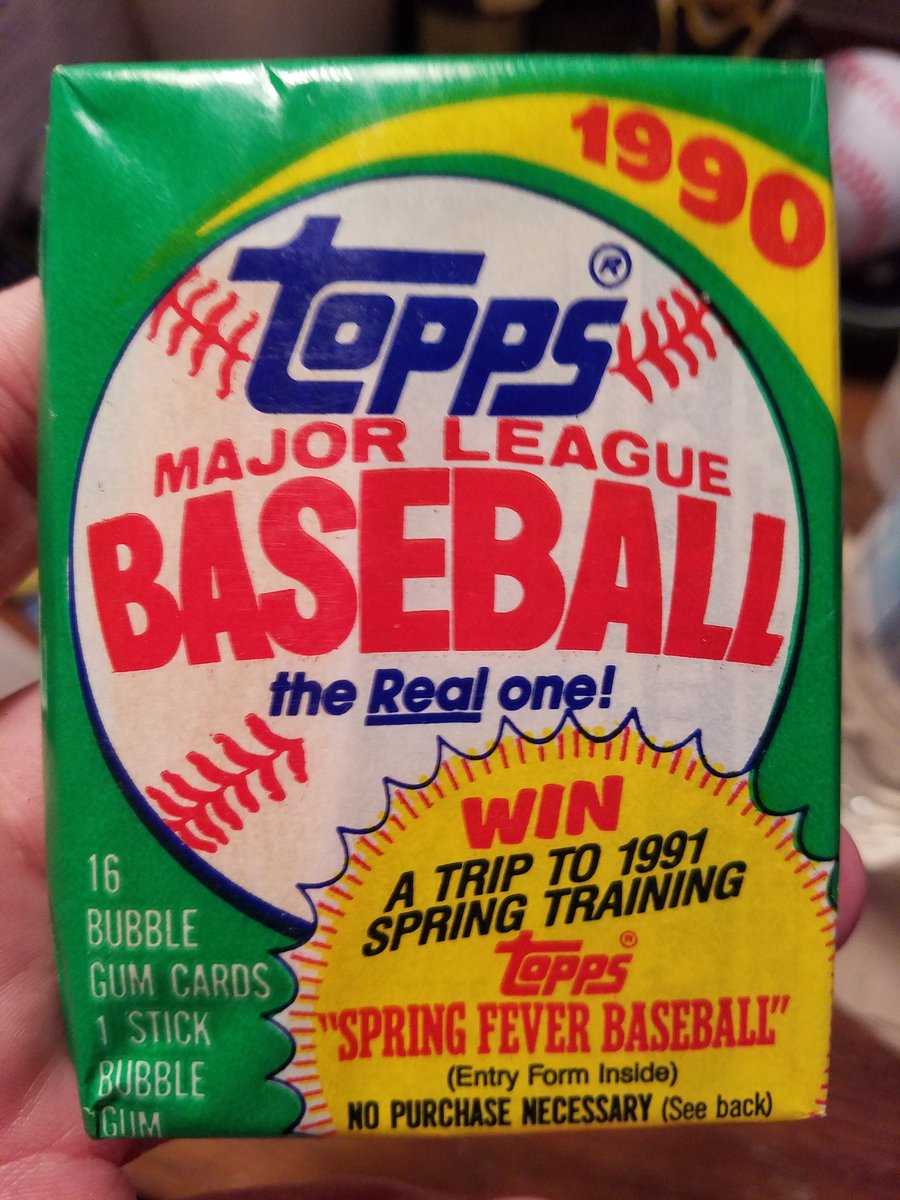 freehan11's tweet photo. Headed onto the 1990s... @Topps @yanxchick #1990Topps #waxpacks https://t.co/0P5JKv4N2u