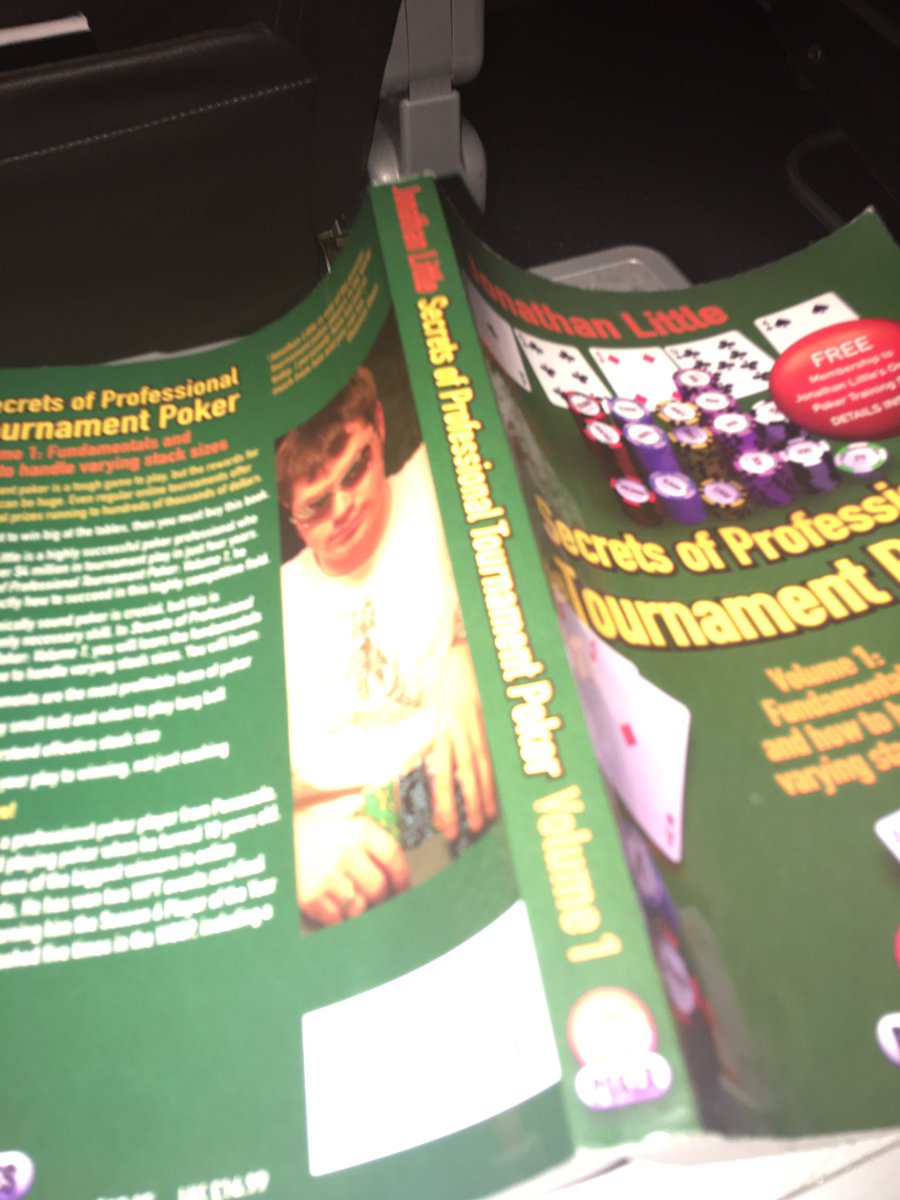 SteelerCat's tweet photo. @JonathanLittle a little pre game read on the flight out - @WSOP #BraceletTime https://t.co/Vwb36iqquH
