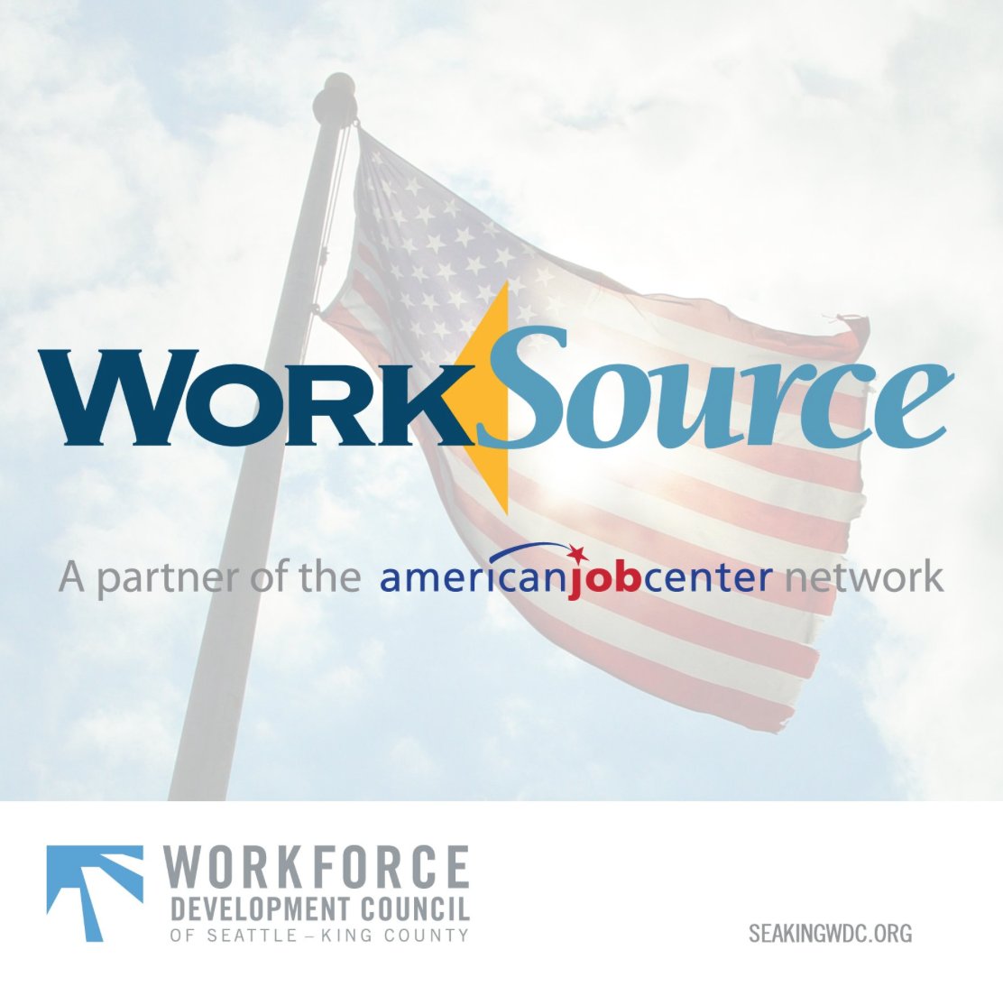 SeattleKingWDC's tweet photo. Did you know? Our #WorkSourceSKC Biz Services Team has a specialist that works hard on connecting career opps to veterans! #WorkforceWeek https://t.co/u2PfdSfUlw