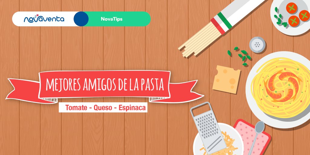 Novaventa_Catg's tweet photo. ¿Cuál es el complemento perfecto de la pasta? 🍝 Dale ❤️ si es uno de tus platos favoritos 👌😃 #NovaTips https://t.co/gi2YM0wd1Z