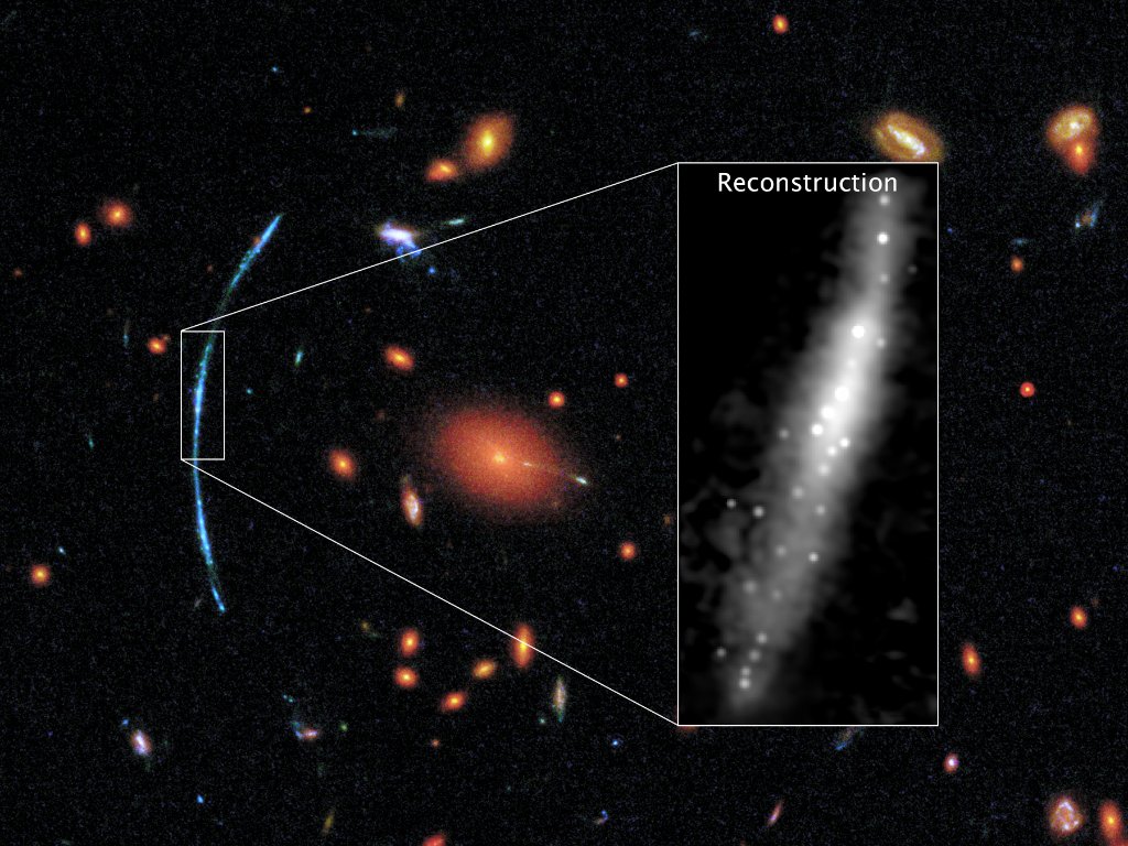 NASA's tweet photo. We recently obtained images showing an edge-on, disk galaxy studded with brilliant patches of newly formed stars: https://t.co/I6Ci2LQ6Vk https://t.co/bbW4Vj9CHJ