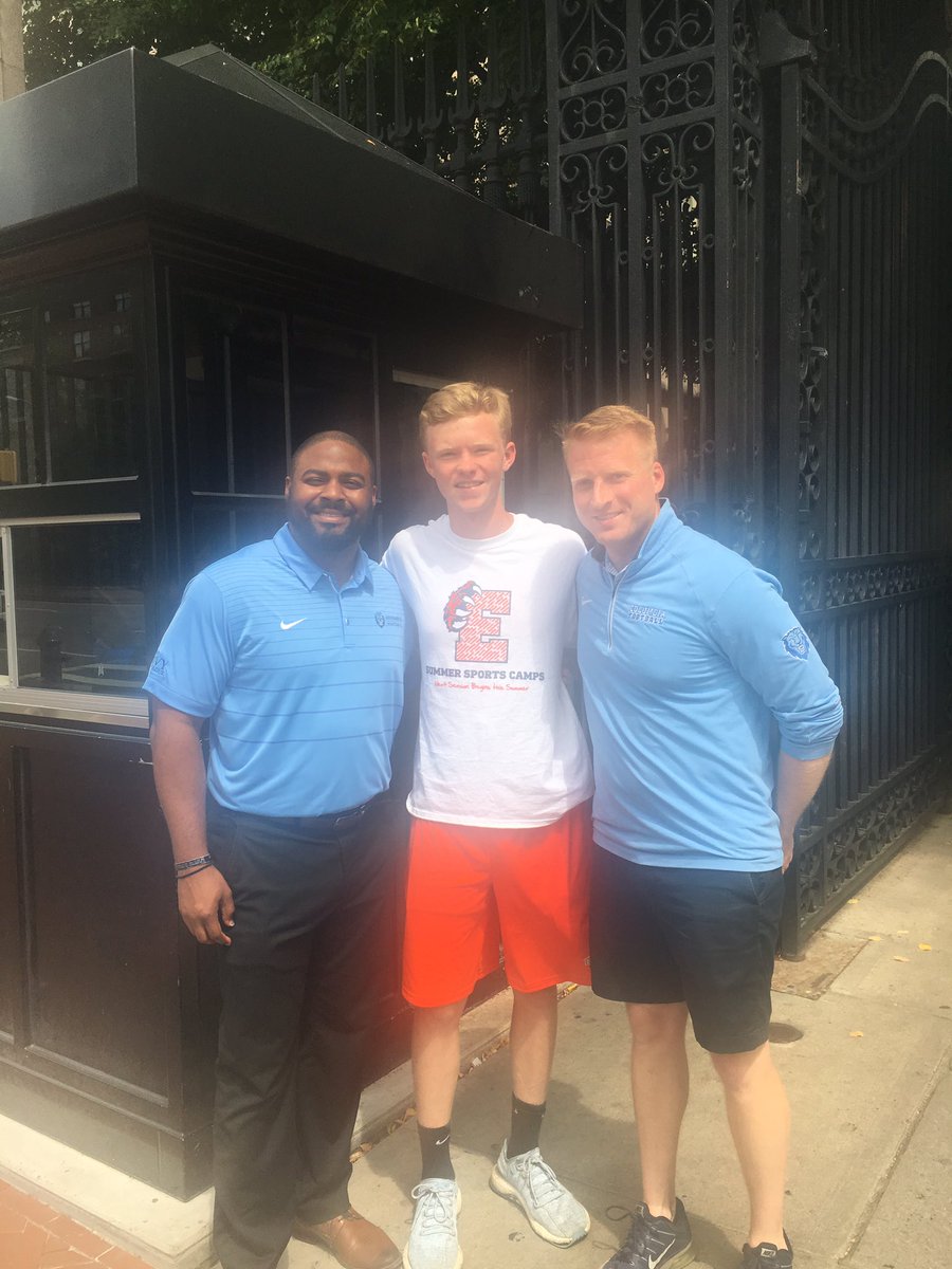 Had a great visit today at Columbia. Big thanks to <a href="/JoeSibley45/">Joe Sibley</a> <a href="/CoachJonMc/">Jon Mclaughlin</a> of @ColumbiaLionsFB Can't wait for camp on Sunday!
