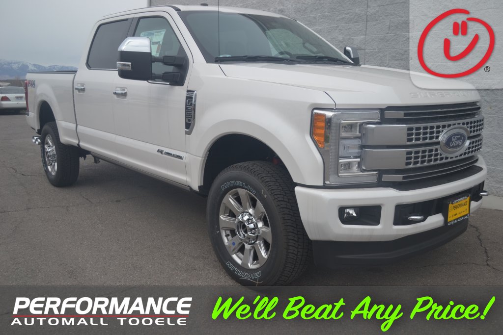 PerformanceUT's tweet photo. Check out this mean looking 2017 Ford F-350 Platinum 6.7L Power Stroke Diesel Crew Cab here on our lot in Tooele. https://t.co/5YHlwYoWnu https://t.co/ufHGEndqMT