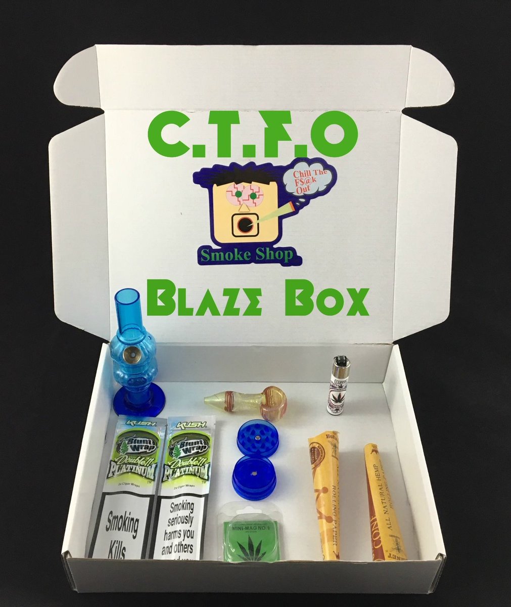 CTFOSmokeShop's tweet photo. A Massive 20% of CTFO Blaze Boxes sale starts at midnight tonight and ends at midnight on Sunday the 9TH #rollingKit #weed #cannabis #bong https://t.co/pxzYCAWOCP