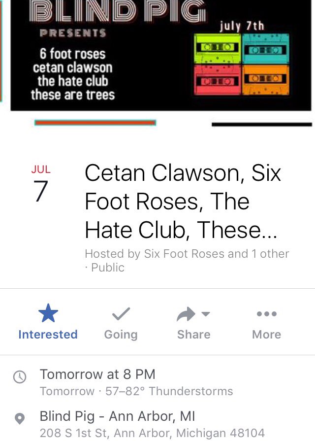 6footroses's tweet photo. Here's the details for tomorrow's gig! 😜 https://t.co/W1vLpeXXvC