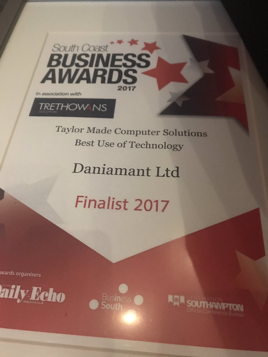 Well we didn't win but a finalist. Great innovation in the South