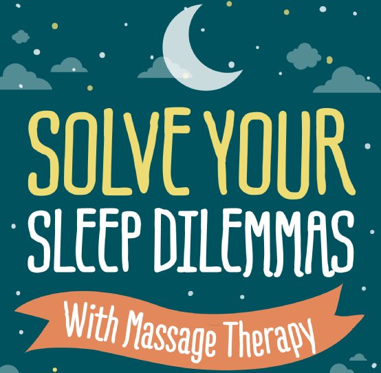 Having sleep troubles? Then consider our massage therapy service.