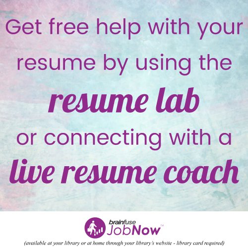 SpCoLibraryDist's tweet photo. Get the job help you need with #JobNow & your library card! #freeresumehelp #brainfuse #resume #resumereview https://t.co/aODnJcaY9M https://t.co/TidPLuM5E8