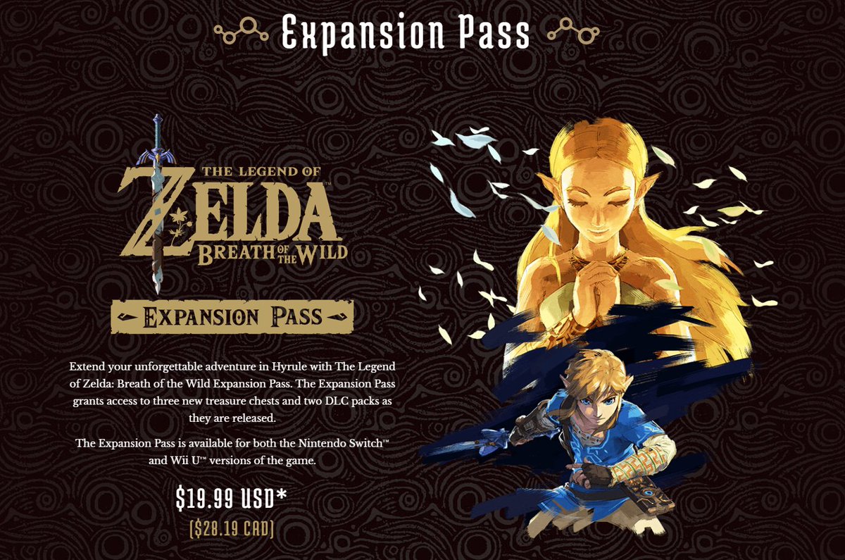 Nintendeal's tweet photo. RT + Follow @Nintendeal AND @ZeldaUniverse for your chance to win a Breath of the Wild Expansion Pass. Ends July 16! https://t.co/g2IQYoXBiT https://t.co/Y2Sg05zlKt