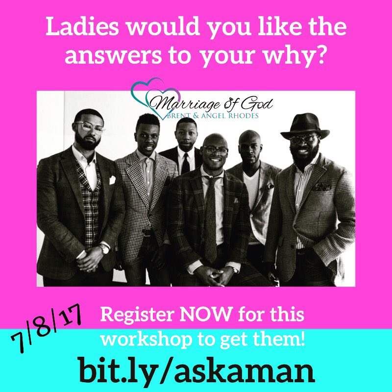 marriageofGod's tweet photo. Register Today!! #BaetoBride #RelationshipGoals #SingleLadies #RealTalk #Communication #Love #BoymeetsGirl #AskaMan #wifeyprep #truth https://t.co/uN299slMeu