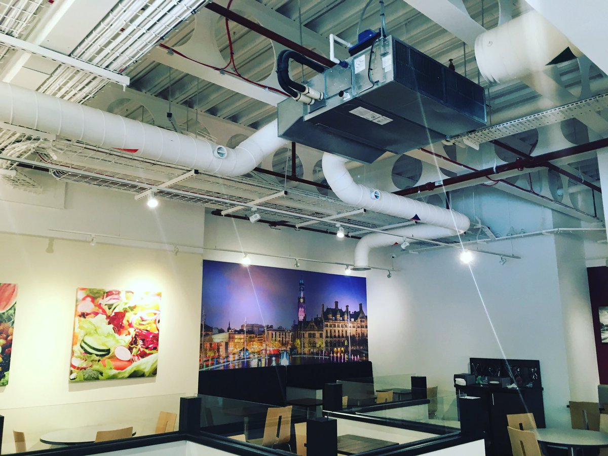 ValleyMechUK's tweet photo. Four Toshiba ducted fan coil units in M&amp;S food hall. https://t.co/3wK1jozmpF