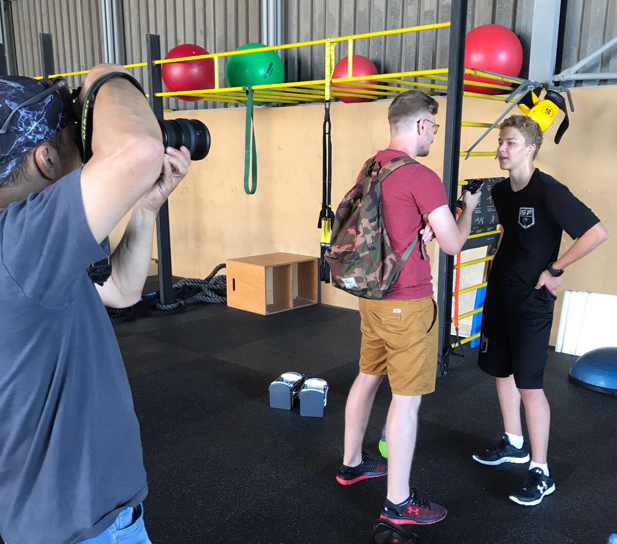 Jan "Zigi" Lasak interviewed by the Slovakian media about his upcoming season with the SFHA U-16 team!!! #SFHA #hockeyacademy #hockey