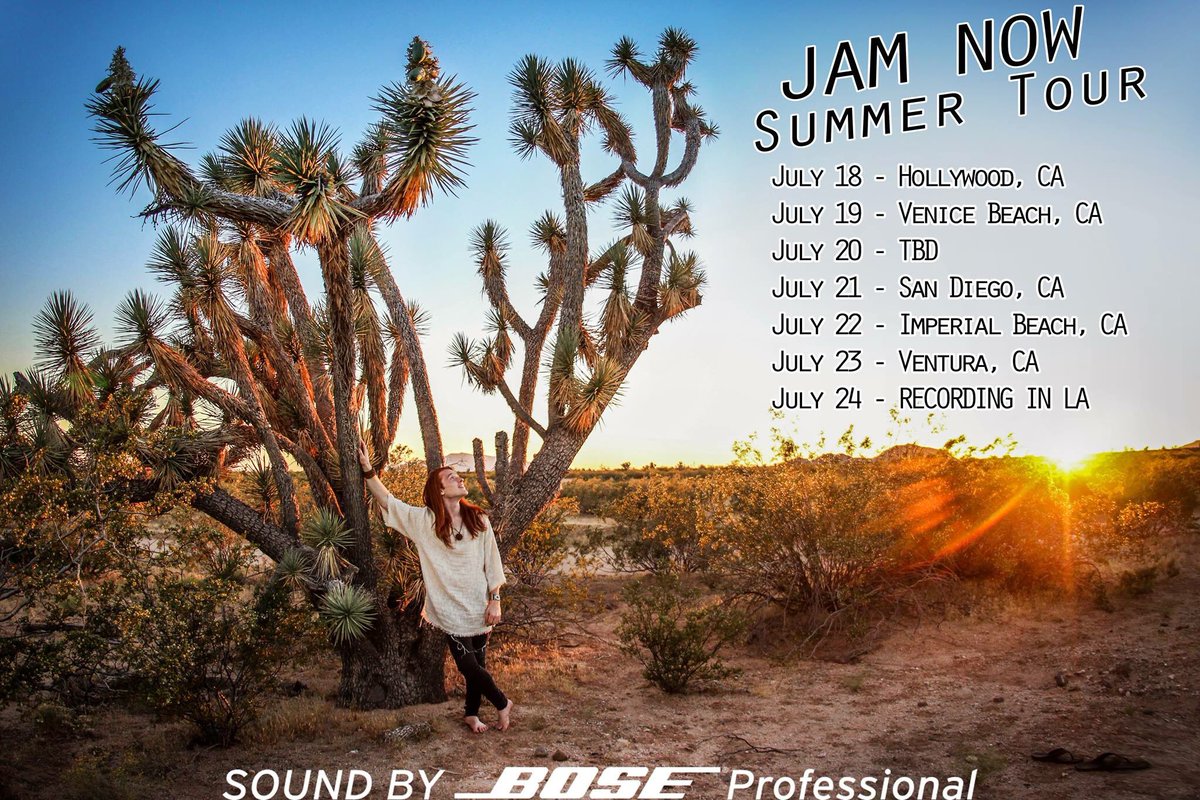 Friends, I am so excited to announce my Summer 2017 Tour! 😃 It'll be an epic adventure 🎶🤙🏻 #BoseLiveMusicTeam 📷: @SurrealSister